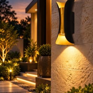 Modern Up & Down Outdoor Wall Light