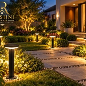 Modern Round LED Bollard Garden Light
