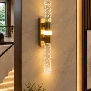 Luxury Bubble Crystal Tube Wall Light