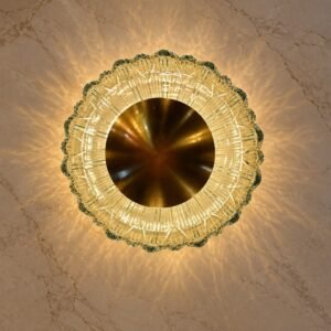 Luxury Crystal Halo Wall Light
