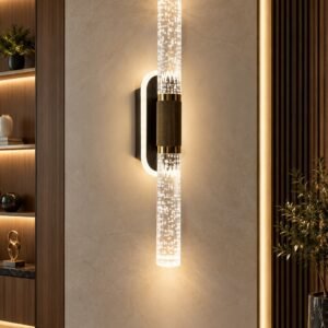 Luxury Bubble Crystal Linear Wall Light