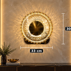 Luxury Crystal Ring Halo Wall Light