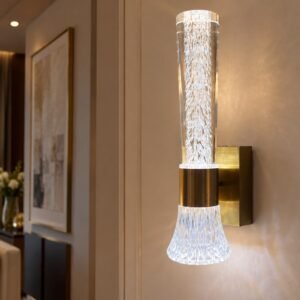Luxury Crystal Torch Wall Light