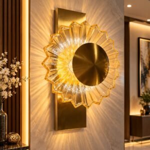 Luxury Crystal Sunflower Wall Light
