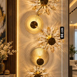 Luxury Crystal Floral Cluster Wall Light
