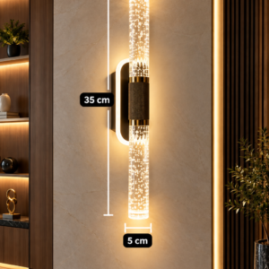 Luxury Bubble Crystal Linear Wall Light